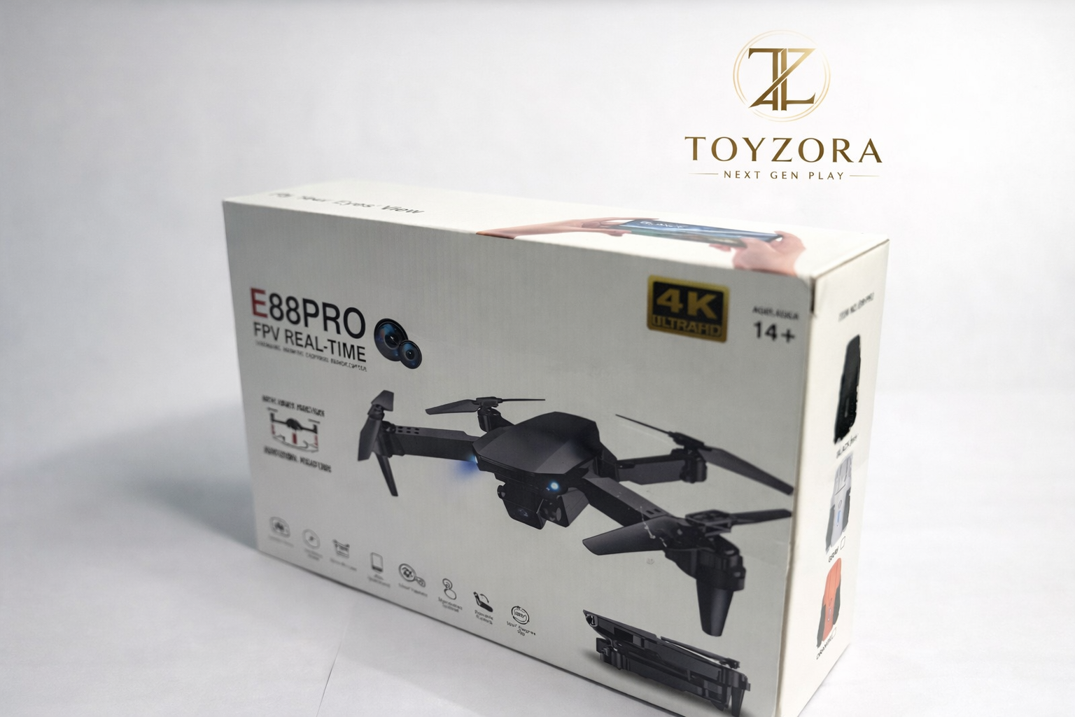 E88 Pro Foldable FPV Drone  | Real-Time WiFi Control | Altitude Hold & Headless Mode | Quadcopter for Beginners (14+ Years)