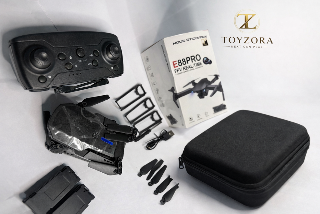 E88 Pro Foldable FPV Drone  | Real-Time WiFi Control | Altitude Hold & Headless Mode | Quadcopter for Beginners (14+ Years)