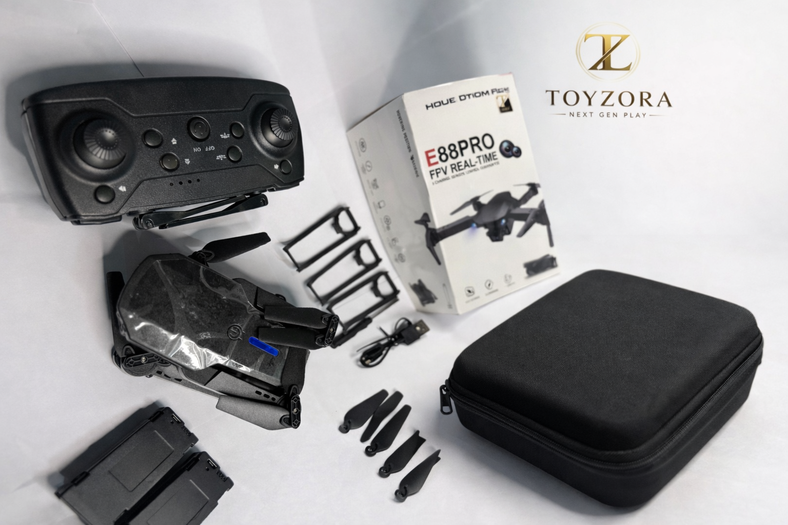 E88 Pro Foldable FPV Drone  | Real-Time WiFi Control | Altitude Hold & Headless Mode | Quadcopter for Beginners (14+ Years)