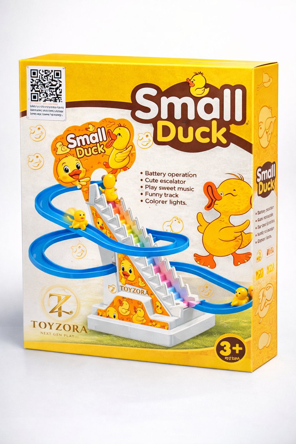 Small Duck Escalator Track Playset | Musical Light-Up Duck Slide Toy for Kids
