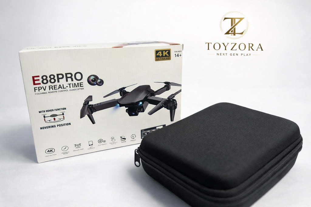 E88 Pro Foldable FPV Drone  | Real-Time WiFi Control | Altitude Hold & Headless Mode | Quadcopter for Beginners (14+ Years)